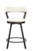 Appert Swivel Counter Height Chair, White in White/Gray - 5566-24WT - FAMSA Furniture (TX)