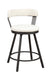 Appert Swivel Counter Height Chair, White in White/Gray - 5566-24WT - FAMSA Furniture (TX)