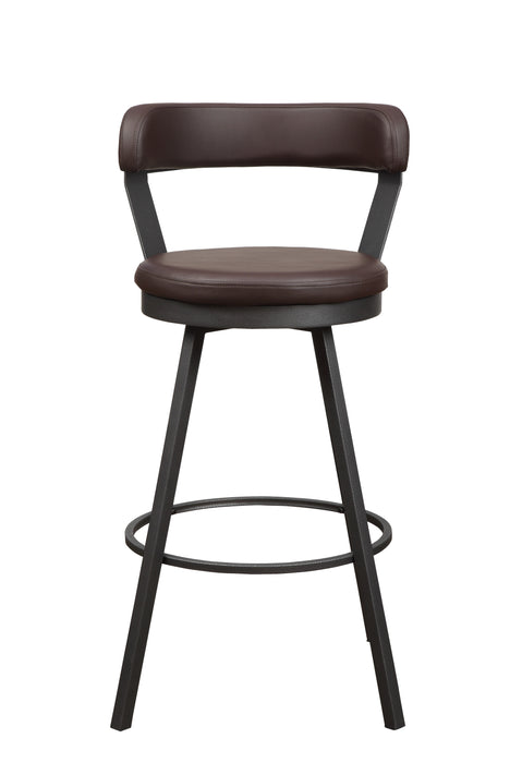 Appert Swivel Pub Height Chair, Brown in Gray/Brown - 5566-29BR - FAMSA Furniture (TX)