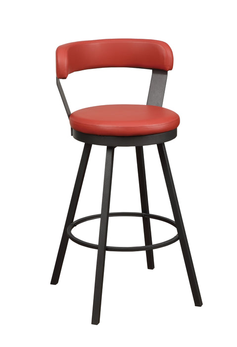 Appert Swivel Pub Height Chair, Red in Red/Gray - 5566-29RD - FAMSA Furniture (TX)