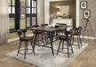 Appert (2)Counter Height Table, Glass Insert in Transparent/Gray/Brown - 5566-36* - FAMSA Furniture (TX)