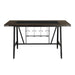Appert (2)Counter Height Table, Glass Insert in Transparent/Gray/Brown - 5566-36* - FAMSA Furniture (TX)