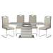 Glissand 5pc Set (TB+4S) in White/Taupe/Gold/Silver/Champagne - 5599-71*5 - FAMSA Furniture (TX)