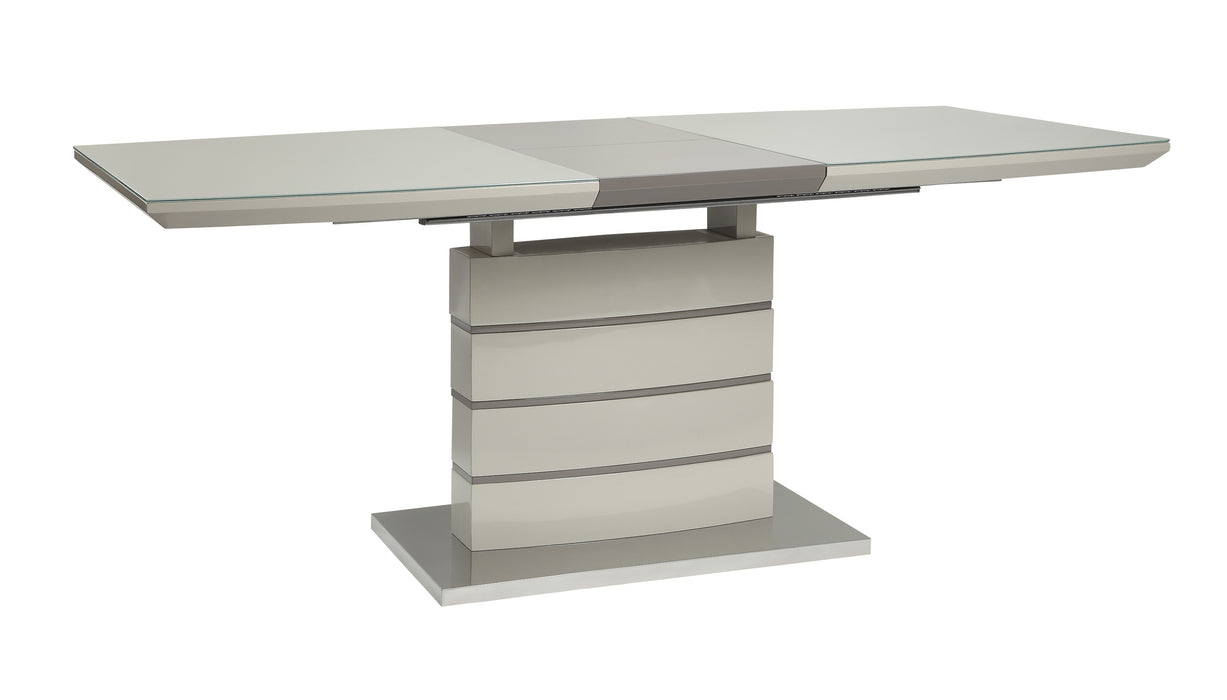 Glissand Dining Table in White/Taupe/Gold/Silver/Champagne - 5599-71* - FAMSA Furniture (TX)