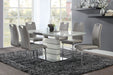 Glissand Dining Table in White/Taupe/Gold/Silver/Champagne - 5599-71* - FAMSA Furniture (TX)