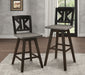 Amsonia Swivel Pub Height Chair in Black/Gray - 5602-29BKS1 - FAMSA Furniture (TX)