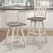 Amsonia Swivel Pub Height Chair in White/Gray - 5602-29WTS1 - FAMSA Furniture (TX)