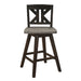 Amsonia Swivel Counter Height Chair in Black/Gray - 5602-24BKS1 - FAMSA Furniture (TX)