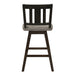 Amsonia Swivel Counter Height Chair in Black/Gray - 5602-24BKS2 - FAMSA Furniture (TX)