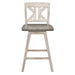 Amsonia Swivel Pub Height Chair in White/Gray - 5602-29WTS1 - FAMSA Furniture (TX)
