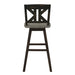 Amsonia Swivel Pub Height Chair in Black/Gray - 5602-29BKS1 - FAMSA Furniture (TX)