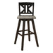 Amsonia Swivel Pub Height Chair in Black/Gray - 5602-29BKS1 - FAMSA Furniture (TX)