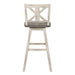 Amsonia Swivel Pub Height Chair in White/Gray - 5602-29WT - FAMSA Furniture (TX)