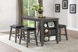 Timbre Counter Height Stool in Gray/Black - 5603-24 - FAMSA Furniture (TX)