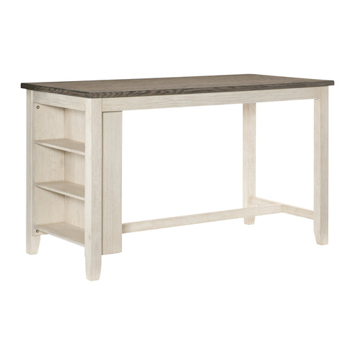 Timbre Counter Height Table in White/Brown - 5603WW-36 - FAMSA Furniture (TX)