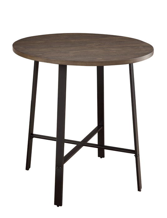 Chevre 5pc Set (TB+4S) in Brown/Gray/Metal - 5607-36RD*5 - FAMSA Furniture (TX)