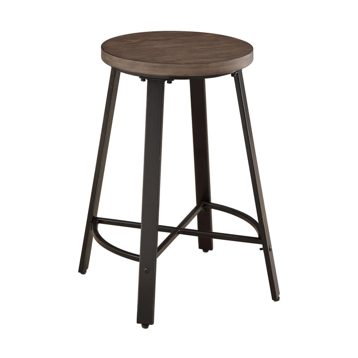 Chevre Counter Height Stool in Brown/Gray/Metal - 5607-24 - FAMSA Furniture (TX)