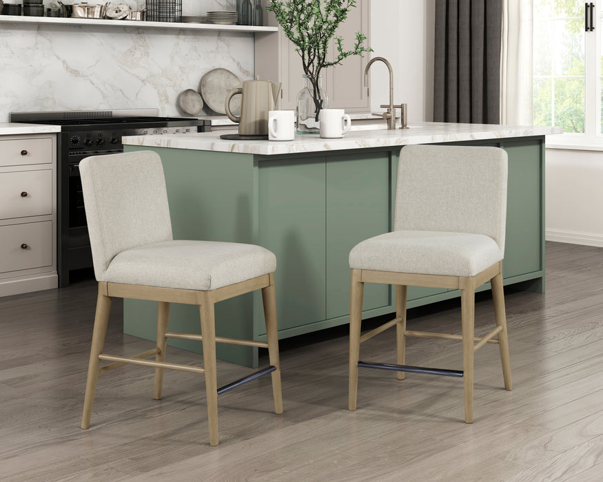 Warner Counter Height Chair in Gray/Natural - 5612-24 - FAMSA Furniture (TX)