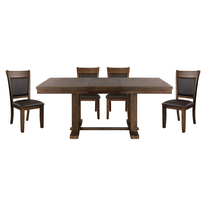 Wieland 5pc Set (TB+4S) in Brown - 5614-72*5 - FAMSA Furniture (TX)