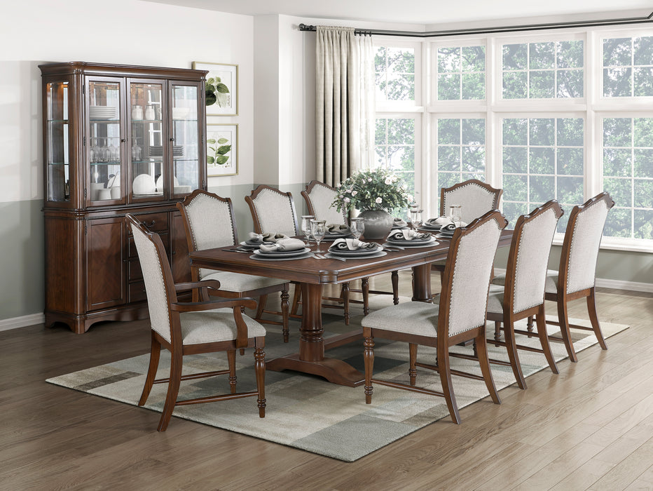 Rexford Arm Chair in Cherry/Gray - 5615A - FAMSA Furniture (TX)