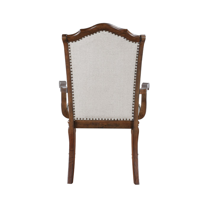 Rexford Arm Chair in Cherry/Gray - 5615A - FAMSA Furniture (TX)
