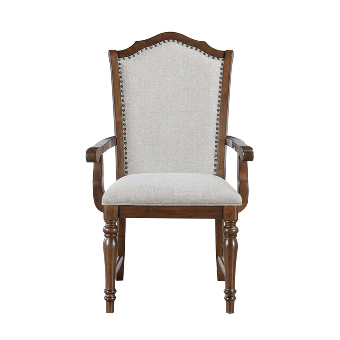 Rexford Arm Chair in Cherry/Gray - 5615A - FAMSA Furniture (TX)