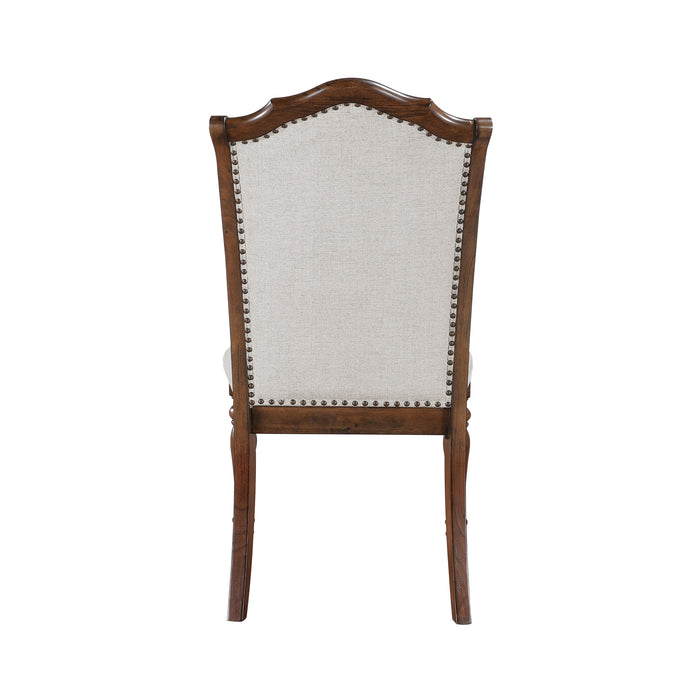 Rexford Side Chair in Cherry/Gray - 5615S - FAMSA Furniture (TX)