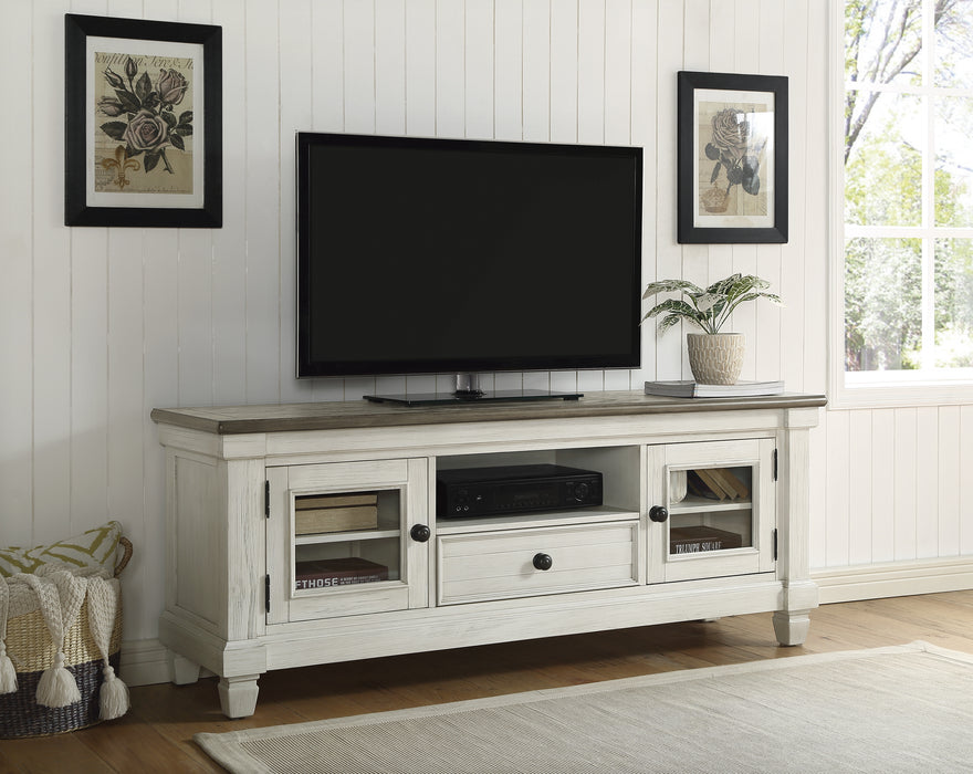 Granby TV Stand in Brown/White - 56270NW-64T - FAMSA Furniture (TX)