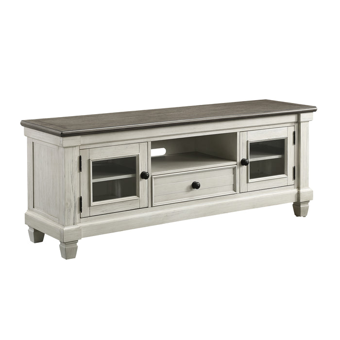 Granby TV Stand in Brown/White - 56270NW-64T - FAMSA Furniture (TX)