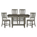 Granby 5pc Set (TB+4S) in Gray - 5627GY-36*5 - FAMSA Furniture (TX)