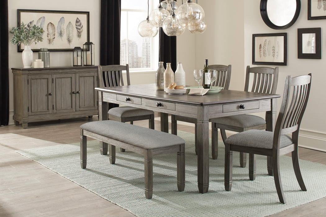 Granby Bench in Gray - 5627GY-13 - FAMSA Furniture (TX)