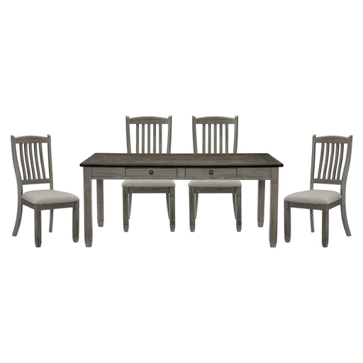 Granby 5pc Set (TB+4S) in Gray - 5627GY-72*5 - FAMSA Furniture (TX)