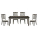 Granby 5pc Set (TB+4S) in Gray - 5627GY-72*5 - FAMSA Furniture (TX)