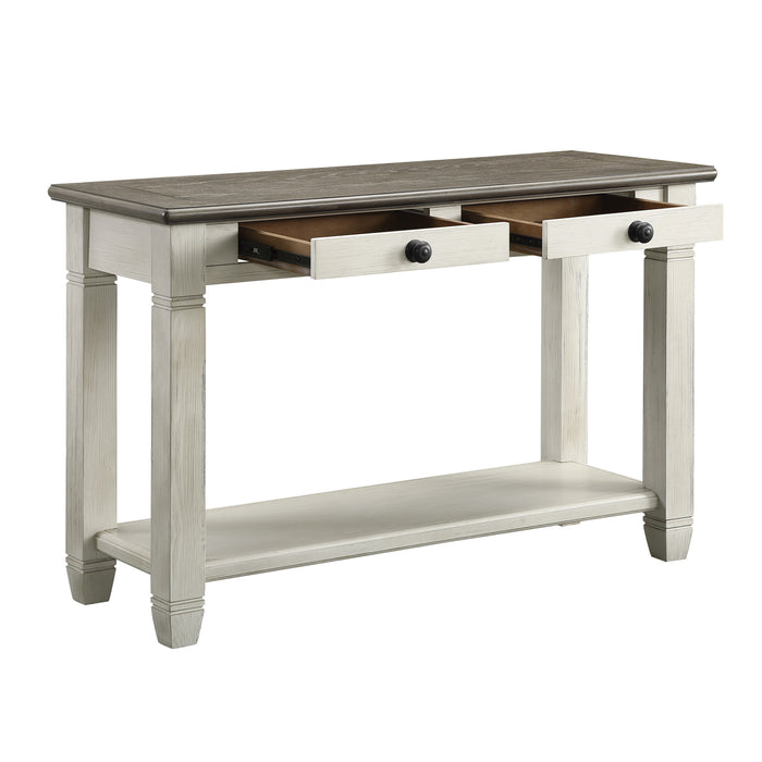 Granby Sofa Table in Brown/White - 5627NW-05 - FAMSA Furniture (TX)