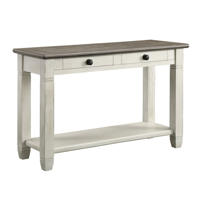 Granby Sofa Table in Brown/White - 5627NW-05 - FAMSA Furniture (TX)