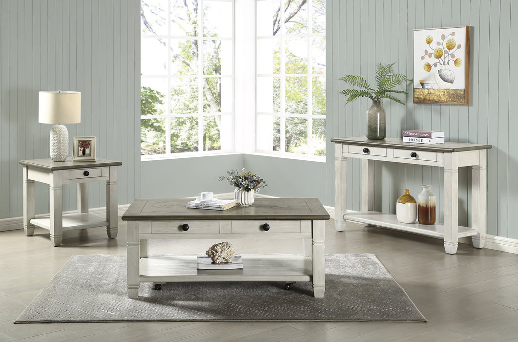 Granby Sofa Table in Brown/White - 5627NW-05 - FAMSA Furniture (TX)