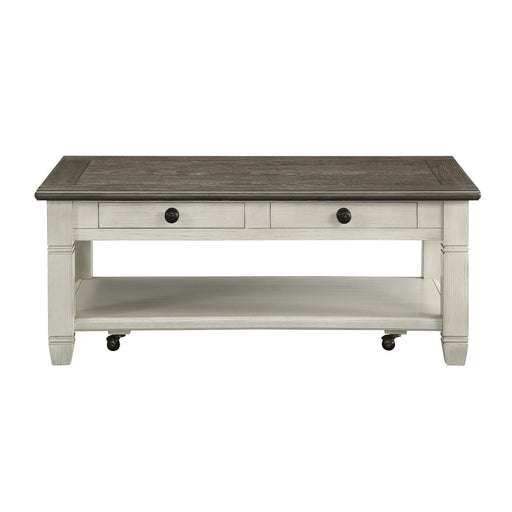 Granby Cocktail Table in Brown/White - 5627NW-30 - FAMSA Furniture (TX)