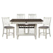 Granby 5pc Set (TB+4S) in Brown/White/Gray - 5627NW-36*5 - FAMSA Furniture (TX)