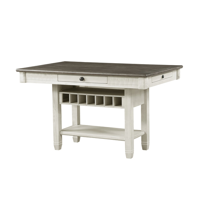 Granby 5pc Set (TB+4S) in Brown/White/Gray - 5627NW-36*5 - FAMSA Furniture (TX)