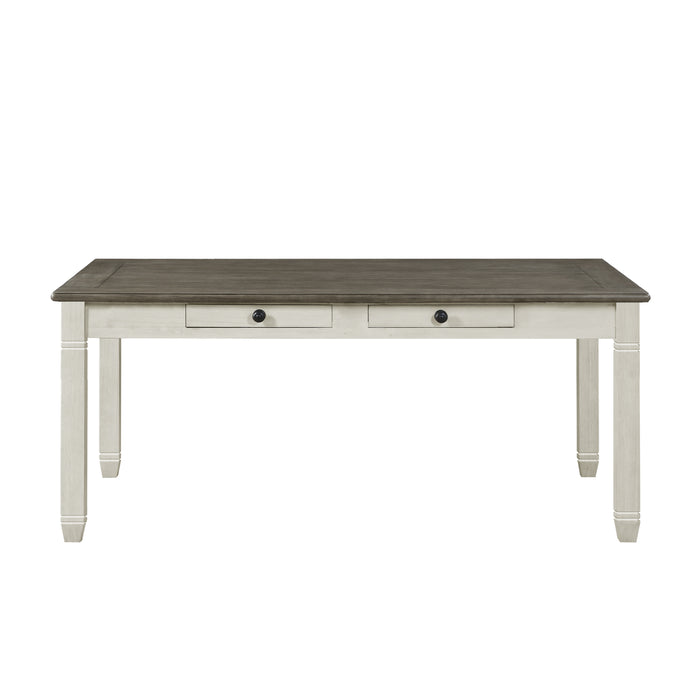 Granby 5pc Set (TB+4S) in White/Brown/Gray - 5627NW-72*5 - FAMSA Furniture (TX)