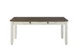 Granby Dining Table in White/Brown - 5627NW-72 - FAMSA Furniture (TX)