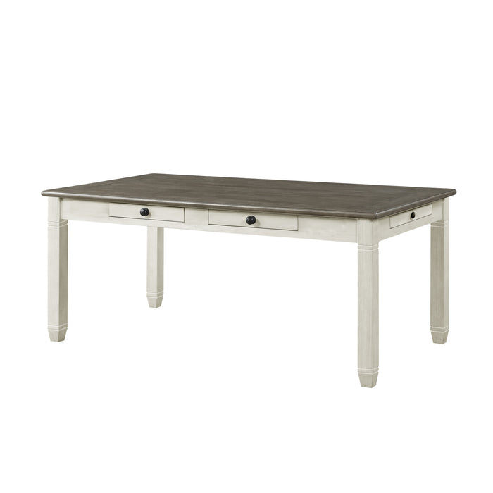 Granby 5pc Set (TB+4S) in White/Brown/Gray - 5627NW-72*5 - FAMSA Furniture (TX)