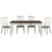 Granby 5pc Set (TB+4S) in White/Brown/Gray - 5627NW-72*5 - FAMSA Furniture (TX)