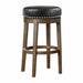 Westby Round Swivel Pub Height Stool, Black in Black/Brown - 5681BLK-29 - FAMSA Furniture (TX)