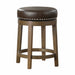 Westby Round Swivel Counter Height Stool, Brown in Brown - 5681BRW-24 - FAMSA Furniture (TX)