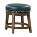 Westby Round Swivel Stool, Green in Green/Brown - 5681GEN-18 - FAMSA Furniture (TX)