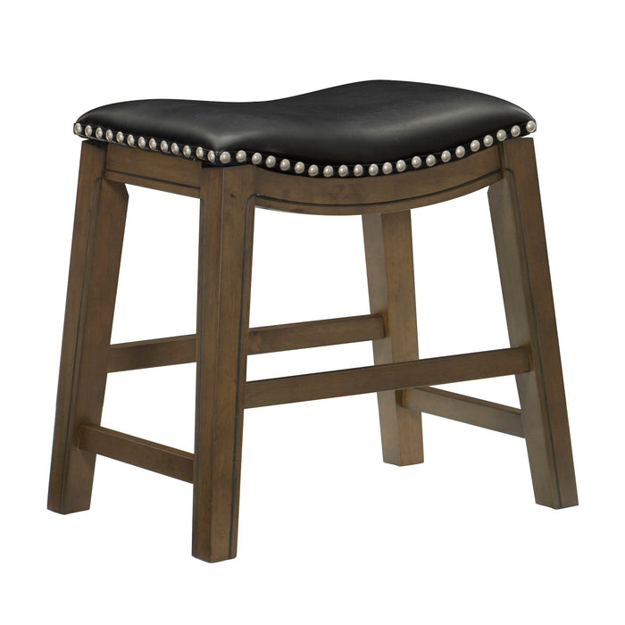 Ordway 18 Dining Stool, Black in Black/Brown - 5682BLK-18 - FAMSA Furniture (TX)