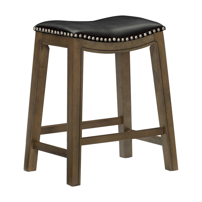 Ordway 24 Counter Height Stool, Black in Black/Brown - 5682BLK-24 - FAMSA Furniture (TX)