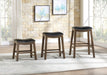 Ordway 24 Counter Height Stool, Black in Black/Brown - 5682BLK-24 - FAMSA Furniture (TX)