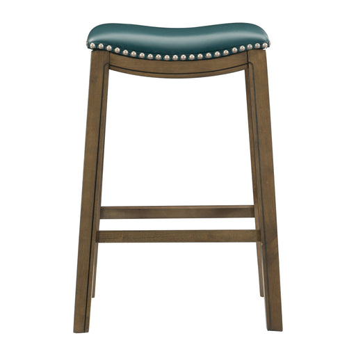 Ordway 29 Pub Height Stool, Green in Brown/Green - 5682GEN-29 - FAMSA Furniture (TX)